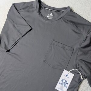 NEW! Arctic Cool T-Shirt Mens Med Storm Grey Vortex Vent Stretch Pocket AC2518